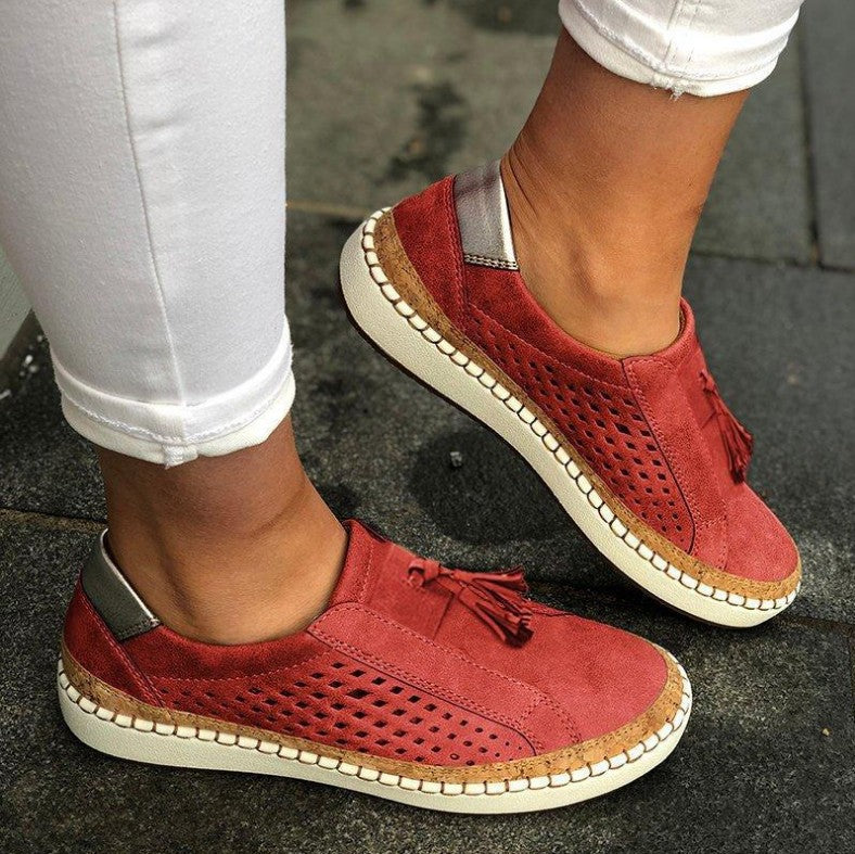 Chaussures en Toile Femme Style Coréen & Pompons