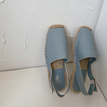 Sandales Plates Femme Style Pêcheur Rétro