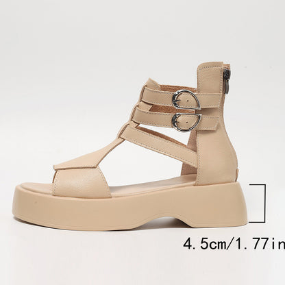 Sandales Romaines Plates Femme Printemps Été