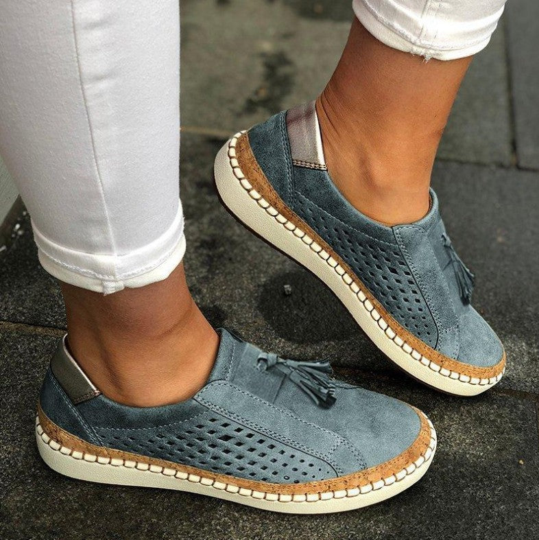 Chaussures en Toile Femme Style Coréen & Pompons